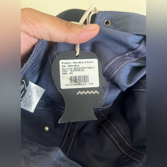 NWT Brain Dead Wire Brim 6 Panel Slate Blue Strapback Hat SOLD OUT - Picture 6 of 8